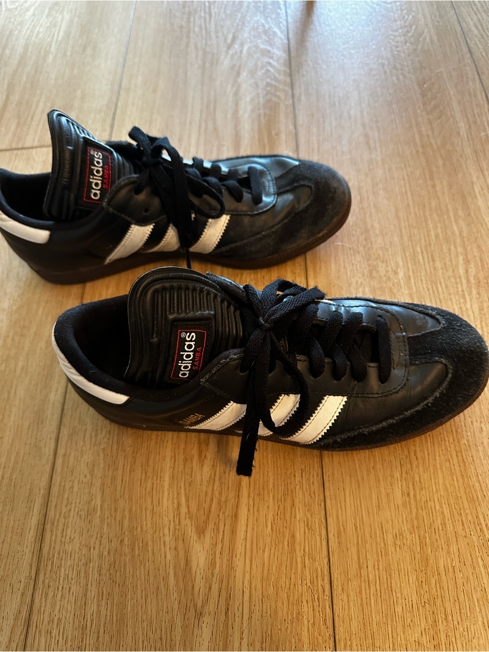 adidas Black and White Classic Samba Sneakers - Picture 2 of 5